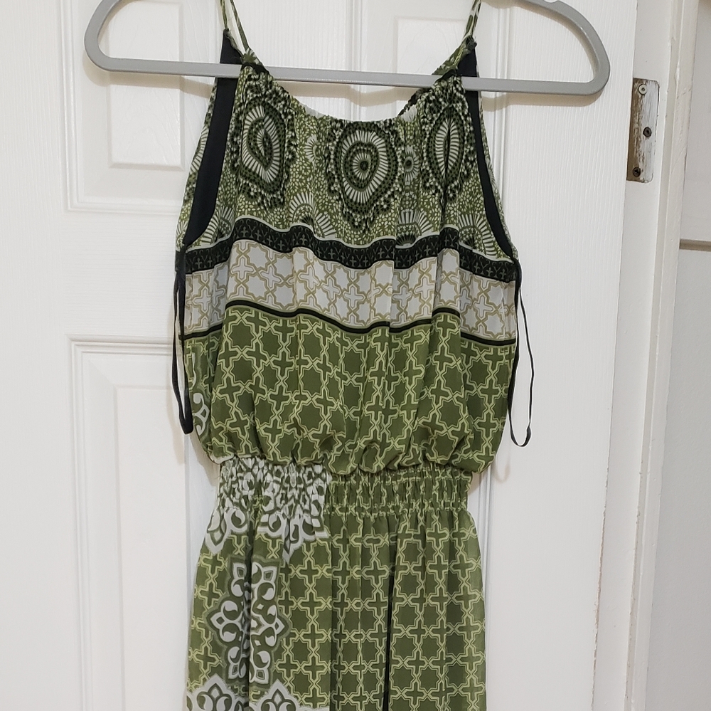 En Focus Studio Green Maxi Dress